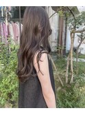 【ブリーチなしカラー】ロンググレージュ