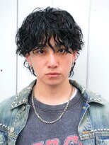 シエンブルー(CIEN blue)&nbsp;ミディアムウルフ　スパイラルパーマ　メンズパーマ