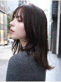 ◆モテ髪ミディアムレイヤーカット/艶髪ブラウンカラー/イエベ