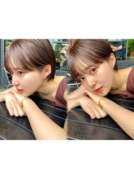 <年間20万人来店実績の姉妹店>ショートカットの講師経験のあるstylist多数在籍*[鹿児島中央/ショートボブ]