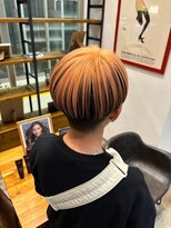 ノート ヘアーサロン(NOTE HAIR SALON)&nbsp;アンブレラカラー×マッシュ　orange pink