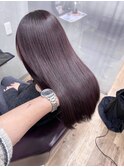 【質感再整カラー】×ピンクバイオレット