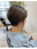 大人可愛い20代30代40代50代丸みショートボブ◎