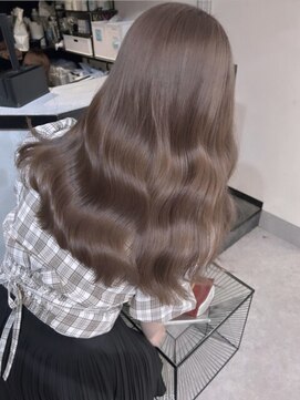 ペレ 渋谷(PELE) ホワイトグレージュ/デジタルパーマ/チェリーブラウン/渋谷