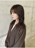 ロングパーマ20代30代ニュアンスパーマ韓国レイヤー岡山パーマ