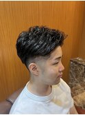銀座　理容室　フェードカット　ビジネスヘア