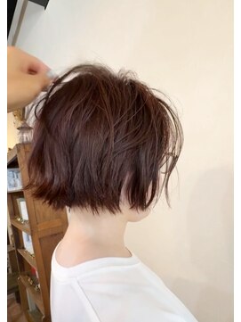 ルポル 大通店(rupolu) 秋冬レッドブラウンのボブスタイル