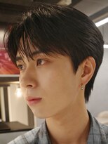 アンサー 渋谷(ANSWER)&nbsp;センターパート毛流れフェザーパーマシースルーショート