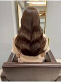 透明感ラベンダーアッシュボブ 大人可愛いベージュレイヤーロブ