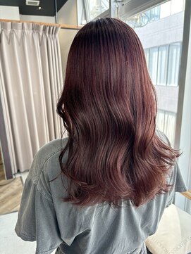 ルチア ヘア ステラ 京都店(Lucia hair stella) ワインレッド/イルミナカラー/レイヤー/学割U24/京都/河原町