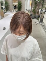 ステアケース 武蔵小杉店(stair:case)&nbsp;白髪ぼかしナチュラルブラウンハイライト　細かめデザイン