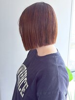 シア(sia)&nbsp;オリーブグリーンシャギーボブレイヤーbobぱつっとボブ心斎橋