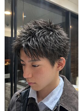 アメリ バイ アピッシュ(Amelie by apish) スパイキーショートフェザーパーマニュアンスパーマ