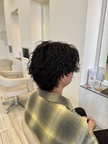 ロンド ラマ 岐阜(Lond bla-ma)&nbsp;センターパート×ツイストスパイラル【Lond伊藤メンズ】