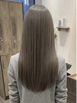ニコリヘアワークス(nicori hair works) ロング×グレージュ×艶髪1