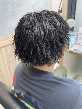 ロンド レグリーズ 立川(Lond leglise) men's/メンズツイストスパイラルパーマ/ナチュラルアップバング