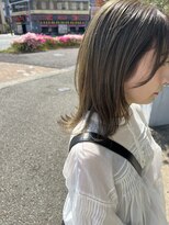へアサロンアンドカフェガーデン(hair salon&cafe GARDEN)&nbsp;ブリーチありカラー/オリーブベージュ/レイヤーボブ