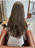 ブラウンベージュ×ロング