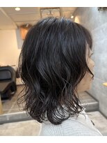 サロン ド クレア(salon de CLEA) 黒髪・暗髪でも重く見えない!」大人ミディアムスタイル