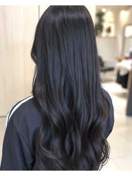 リエットヘアー 西尾市杢左店(Lie-et. hair) 暗髪でもおしゃれに♪ブルーブラック【西尾市 美容室】