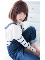 アンジュ ヘアー(Ange hair)&nbsp;アンジュヘアー　大人かわいい　流し前髪のフェザーボブ