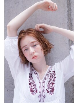 シエナ 渋谷(Siena) Siena切りっぱなしボブ×カッパーベージュ