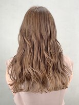 ミルクティーベージュ_フリンジウェーブココアブラウン_ba298062