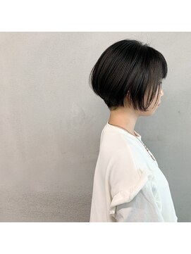 タグ(#tag) #似合わせ黒髪刈り上げショート