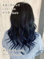 ヘブンリー(heavenly)&nbsp;#ブリーチオンカラー#グラデーションカラー#ブルージュ#ネイビー