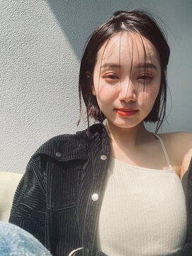 アメリ 新宿(Ameri) Ameri 透け感ミディ　イルミナカラー　【新宿】