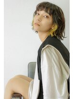 プランタンバイフラミューム 茅ヶ崎店(PRINTEMPS by flammeum)&nbsp;オレンジイヤリング×外ハネボブ