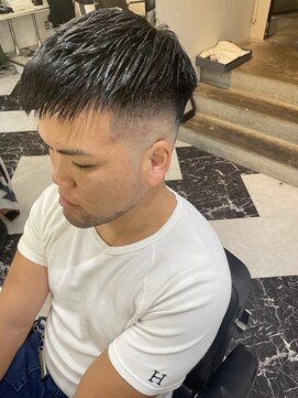 メリケンバーバーショップ フクオカ(MERICAN BARBERSHOP FUK) クロップスタイル