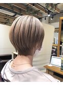 ベージュショート