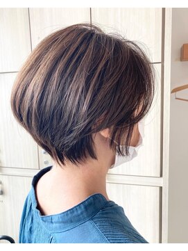エス ハート オブ ヘアー 名東店(Heart of HAIR) 【ES 田中】 Summer Style #19オリーブブラウン前髪無しショート