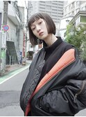 ブルーブラック×ミニボブ