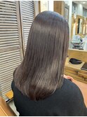 20代30代ミディアム　ラベンダーブラウン