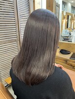 ★廣中優奈★20代30代ミディアム　ラベンダーブラウン