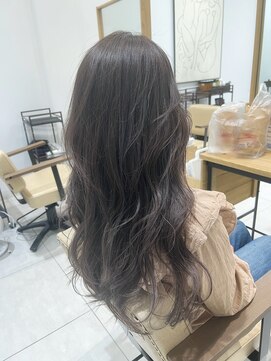 アリーナ 船橋日大前店(arena) レイヤーカット×ラベンダーグレージュ