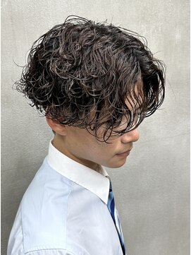 ダズルヘアーエイチ(DAZZLE hair H) センターパート×波巻きパーマツイストスパイラルニュアンス