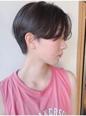 【morio原宿】ハンサムショート　前髪なし　センター分け　宮本