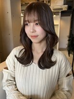 ライリー(riley) 顔周りレイヤーカット×アッシュブラウンカラー
