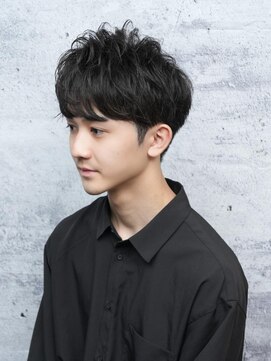 エース 中野(Ace) ツーブロックナチュラルマッシュ×清潔感シェービング