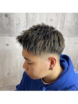 オーブ ヘアー ニーナ 麻生店(AUBE HAIR nina)&nbsp;ツーブロックスキンフェードベリーショートジェットモヒカン