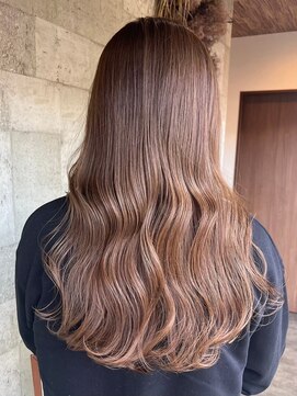 ミルヘアデザイン(mil hair design) ミルクティーベージュダブルカラーケアブリーチインナーカラー