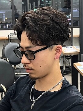 エルマーク(L-MARK) センターパート波巻きパーマスパイラルパーマツイストスパイラル