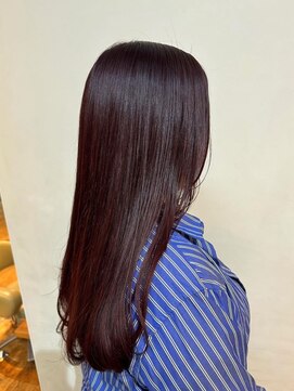アビーヘア 市川店(abie hair) ボルドー系艶カラー