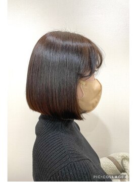 ニューライン 豪徳寺 山下(New-Line) 美肌カラーシースルーとミニボブ