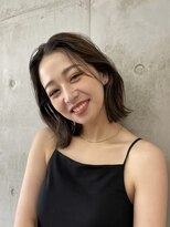 ソルトウォーター(SALT WATER) レイヤーカット/ブラウン/韓国ヘアー/ブリーチ/恵比寿