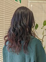 アース 三田南ウッディタウン店(HAIR&MAKE EARTH)&nbsp;大人男性ナチュラルパーマメンズロングダークブラウン　4/16