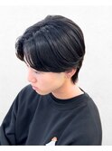 曲がる縮毛矯正×メンズセンターパート